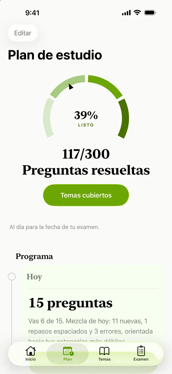 CCSE: Un plan que se adapta a tu progreso.