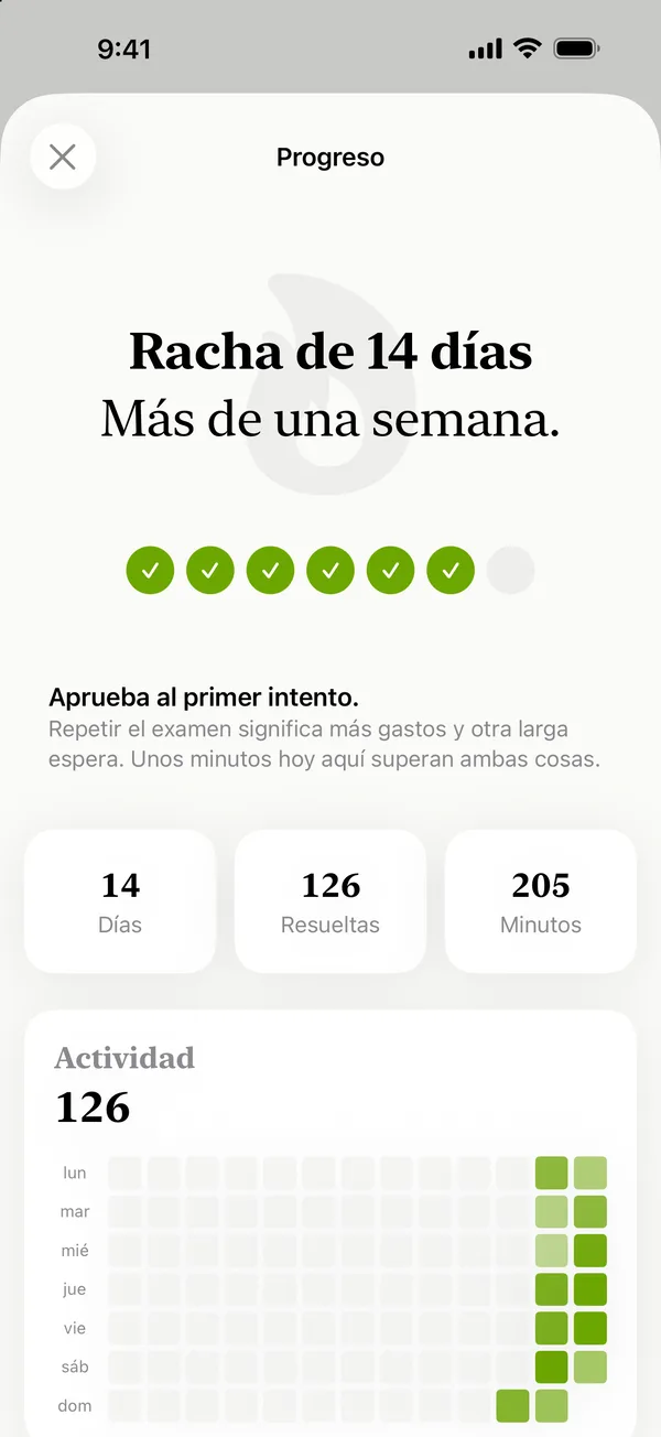 CCSE: Sigue tu progreso. Descubre cuándo estás listo.